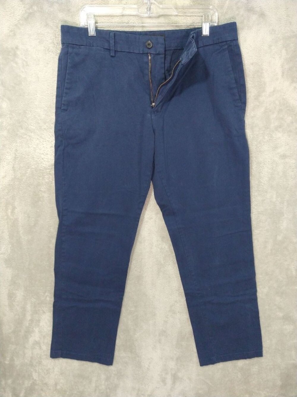 Banana Republic Pants Mens 34x30 Blue Chino Tapered Leg Mid Rise Stretch Cotton